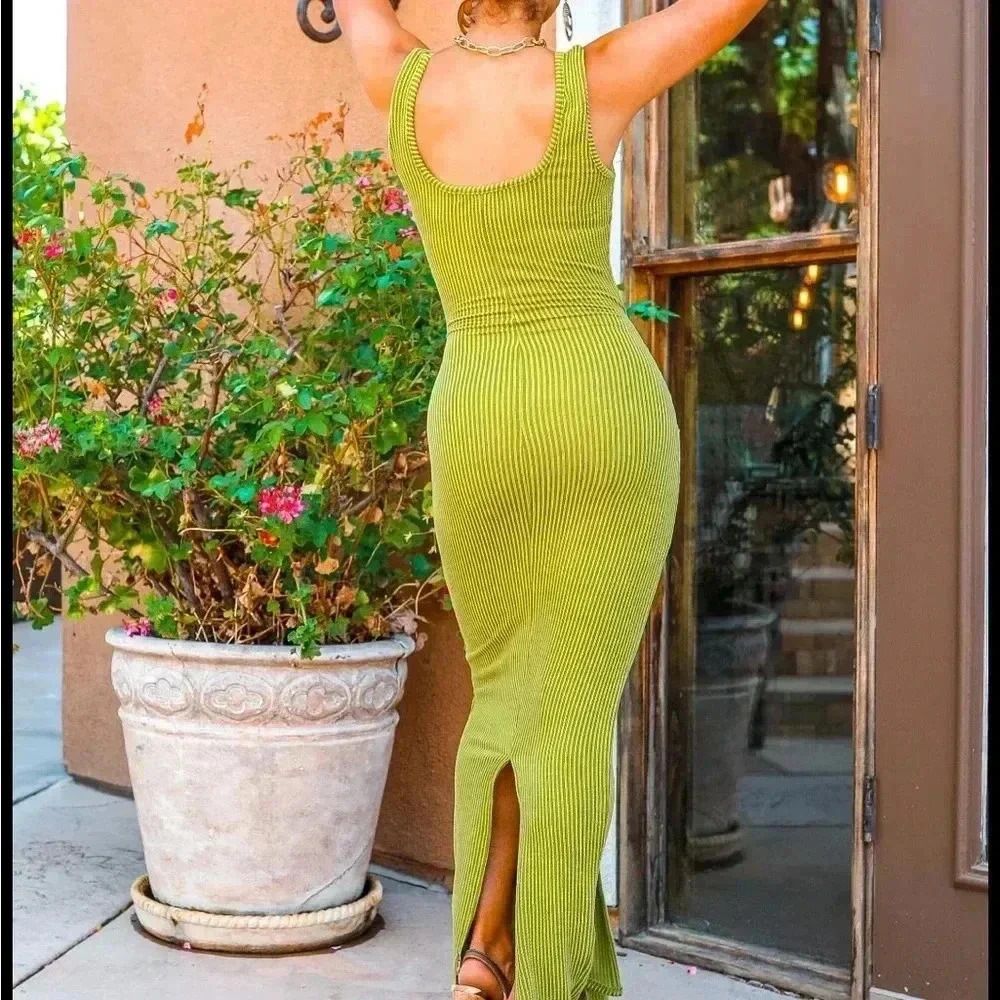 Bella Self Tie Maxi Dress - Picture 7 of 16